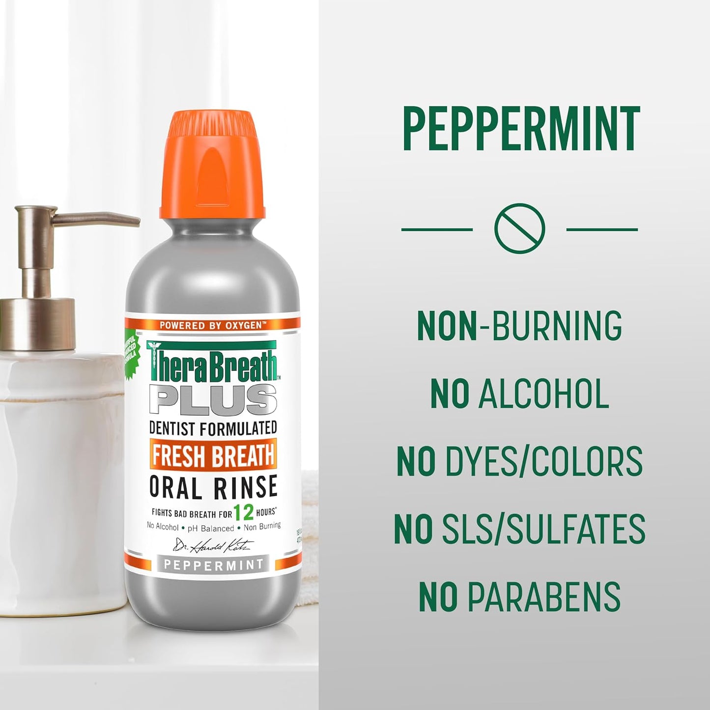 Oral Rinse PLUS - Peppermint