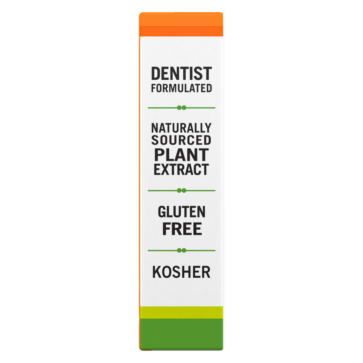 Dentist formulated, naturally sourced plant extract, gluten free, and kosher