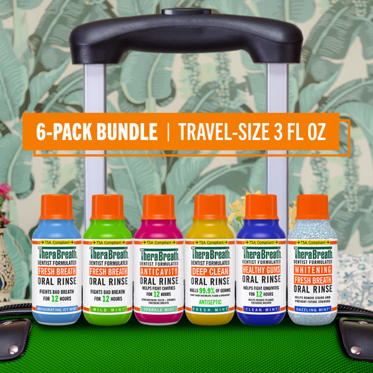 Travel-Size Mouthwash - TheraBreath Variety 6-Pack Bundle