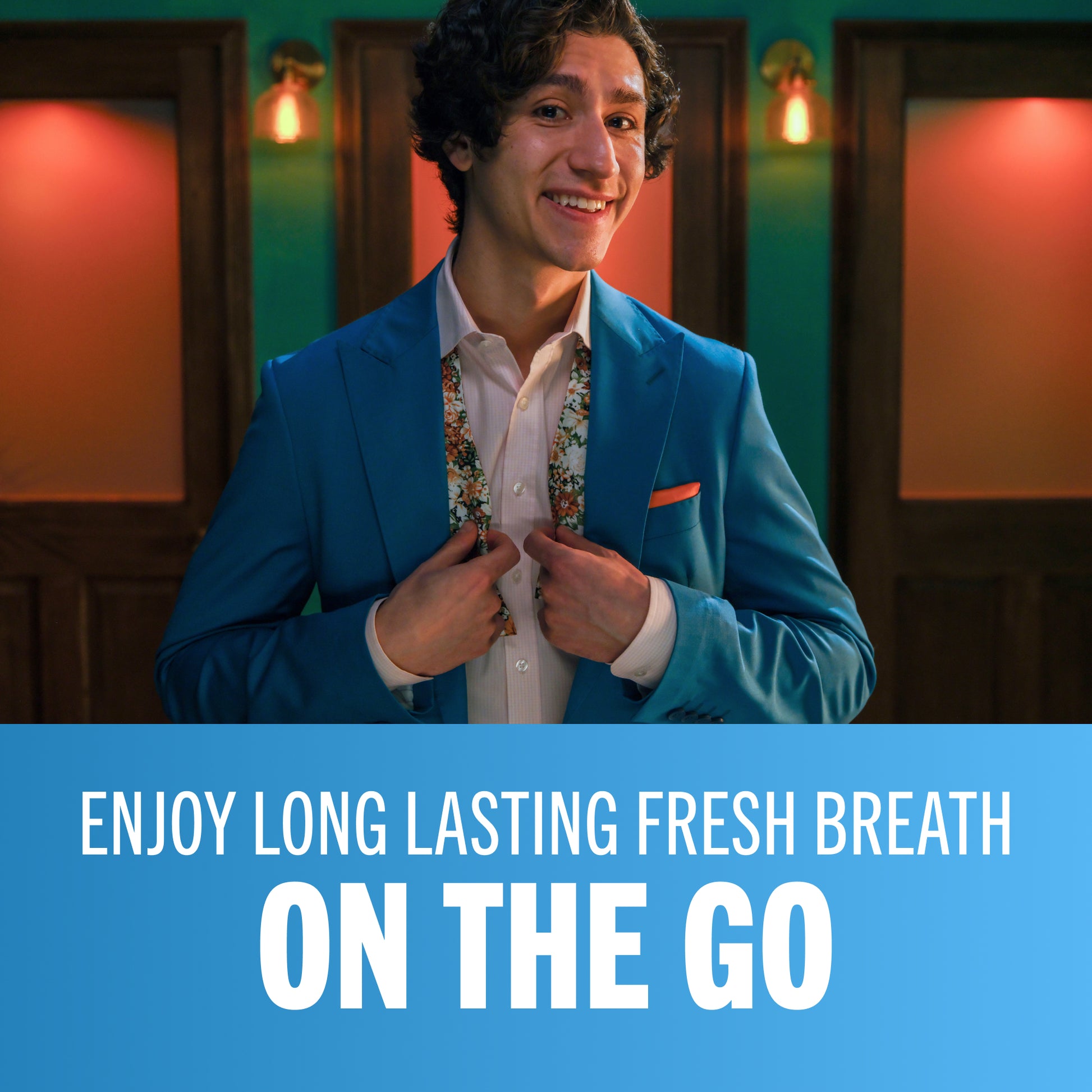 Enjoy long lasting fresh breath on the go.