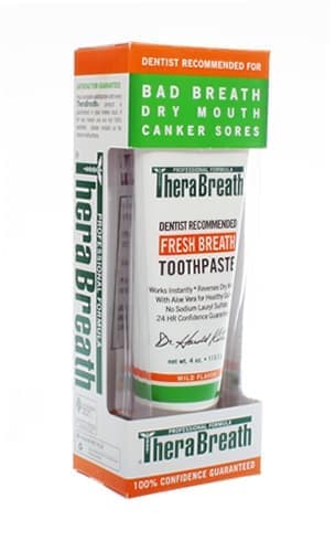 canker sore toothpaste from therabreath