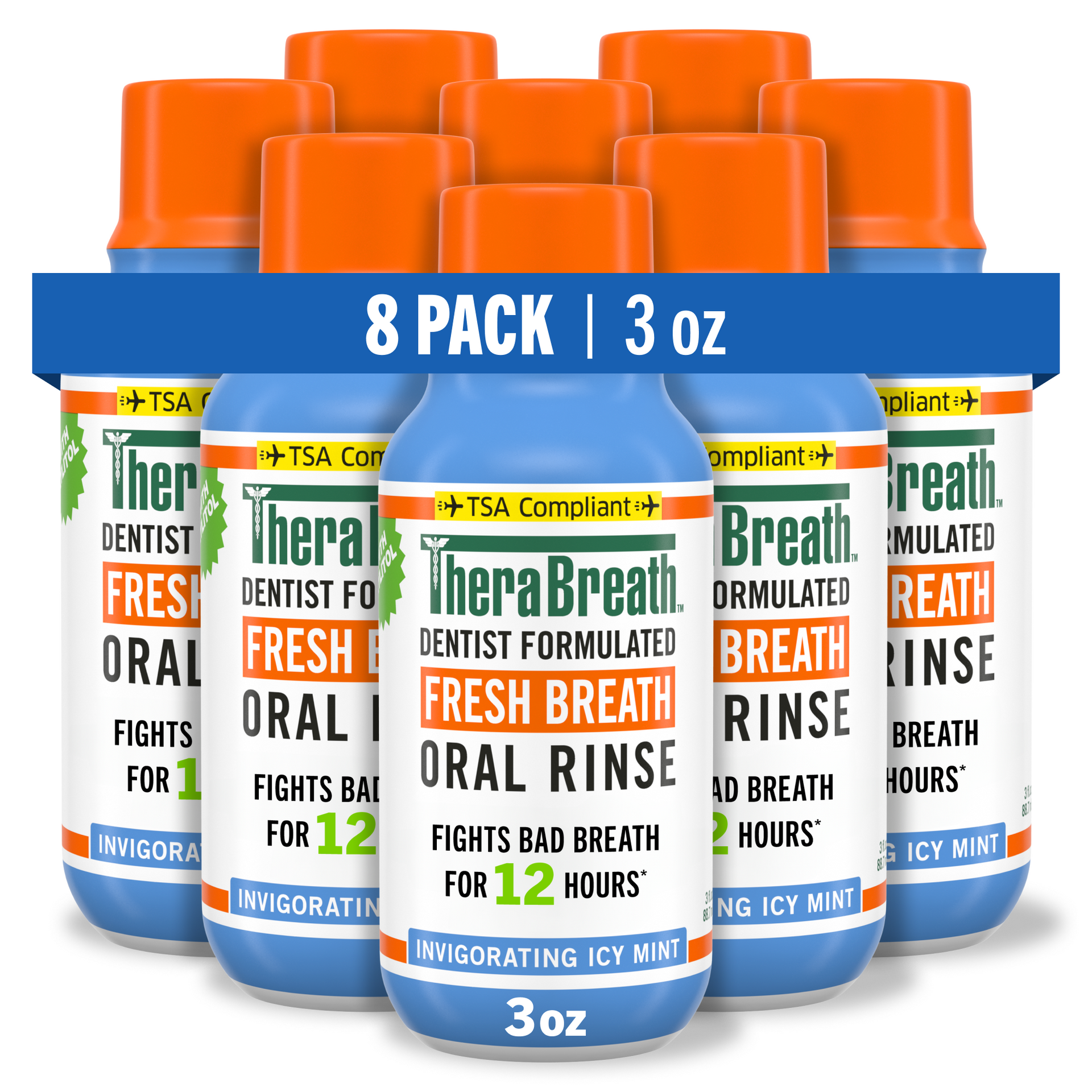 Fresh Breath Oral Rinse | Icy Mint | TheraBreath