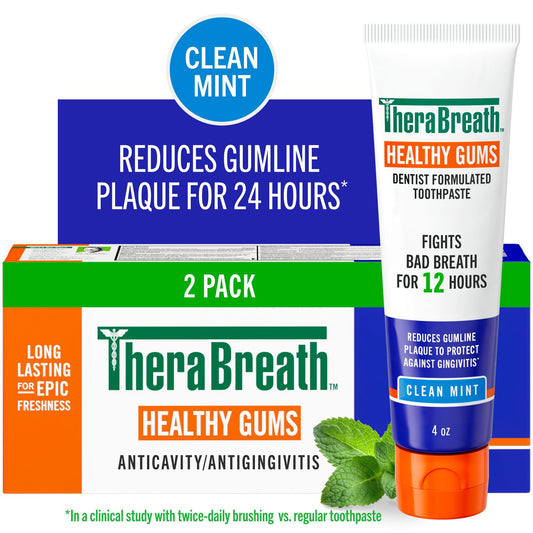TheraBreath Healthy Gums Toothpaste, Helps Fight Gingivitis, Clean Mint