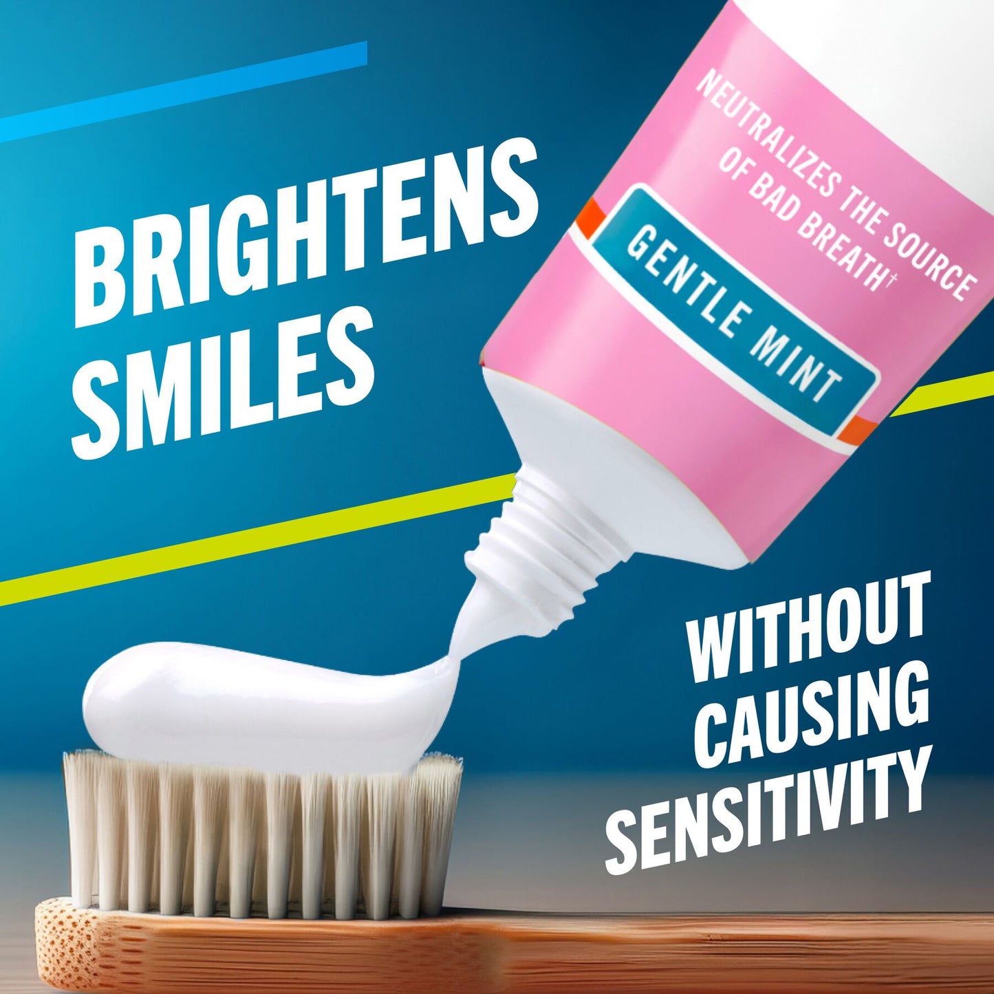 TheraBreath Sensitive Toothpaste, 24/7 Sensitivity Relief (1), With Fluoride for Anticavity Protection, Gentle Mint, 4 Oz