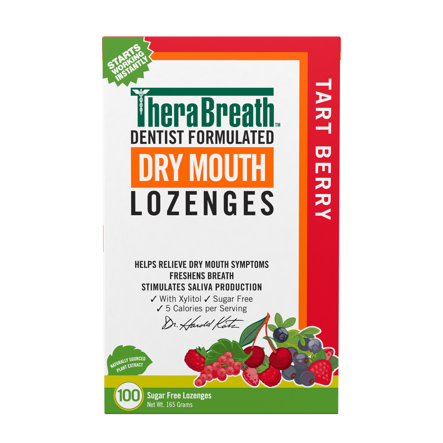 TheraBreath Dry Mouth Lozenges in Tart Berry