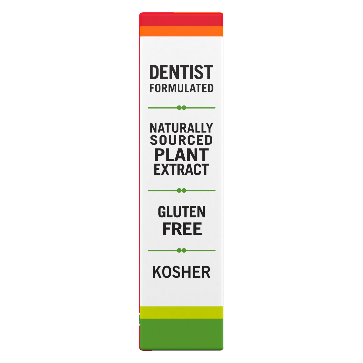 Dentist formulated, naturally sourced plant extract, gluten free, and kosher
