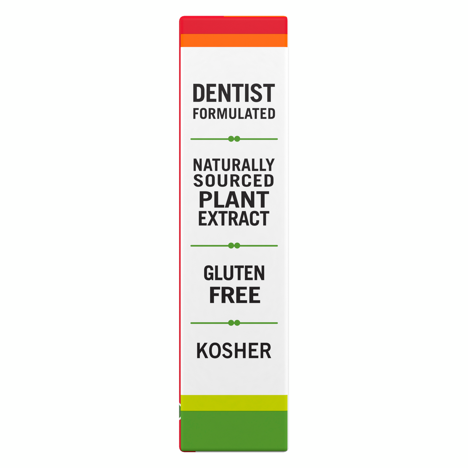 Dentist formulated, naturally sourced plant extract, gluten free, and kosher