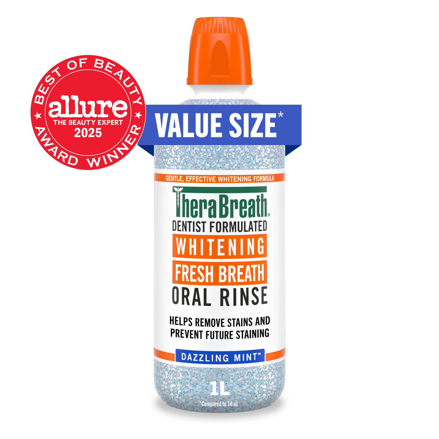 Whitening Fresh Breath Oral Rinse - Dazzling Mint