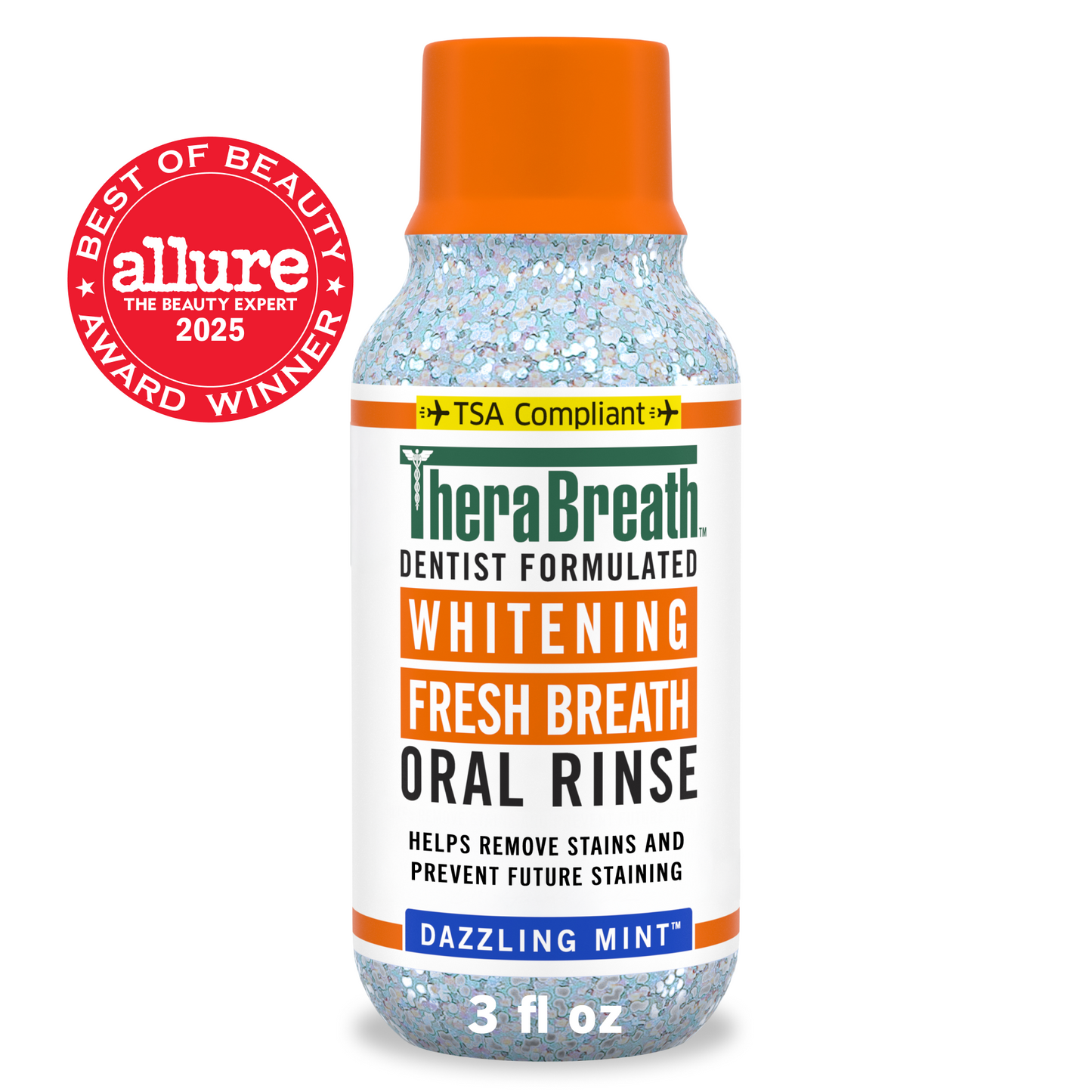Whitening Fresh Breath Oral Rinse - Dazzling Mint