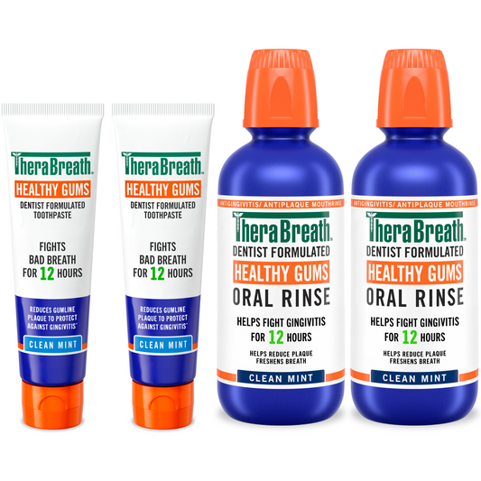 TheraBreath Healthy Gums Oral Rinse & Toothpaste Bundle