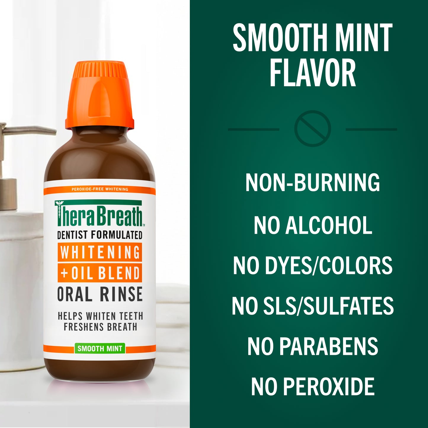 Whitening + Oil Blend Oral Rinse – Smooth Mint