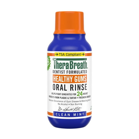 Therabreath Healthy Gums Oral Rinse Clean Mint , 3 OZ