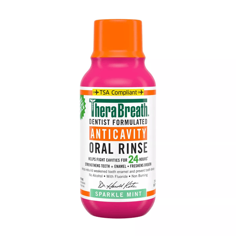 Therabreath AntiCavity Oral Rinse Sparkle Mint , 3 OZ
