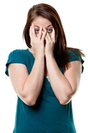 halitophobia woman scared of bad breath