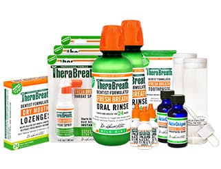 Full lineup of TheraBreath products
