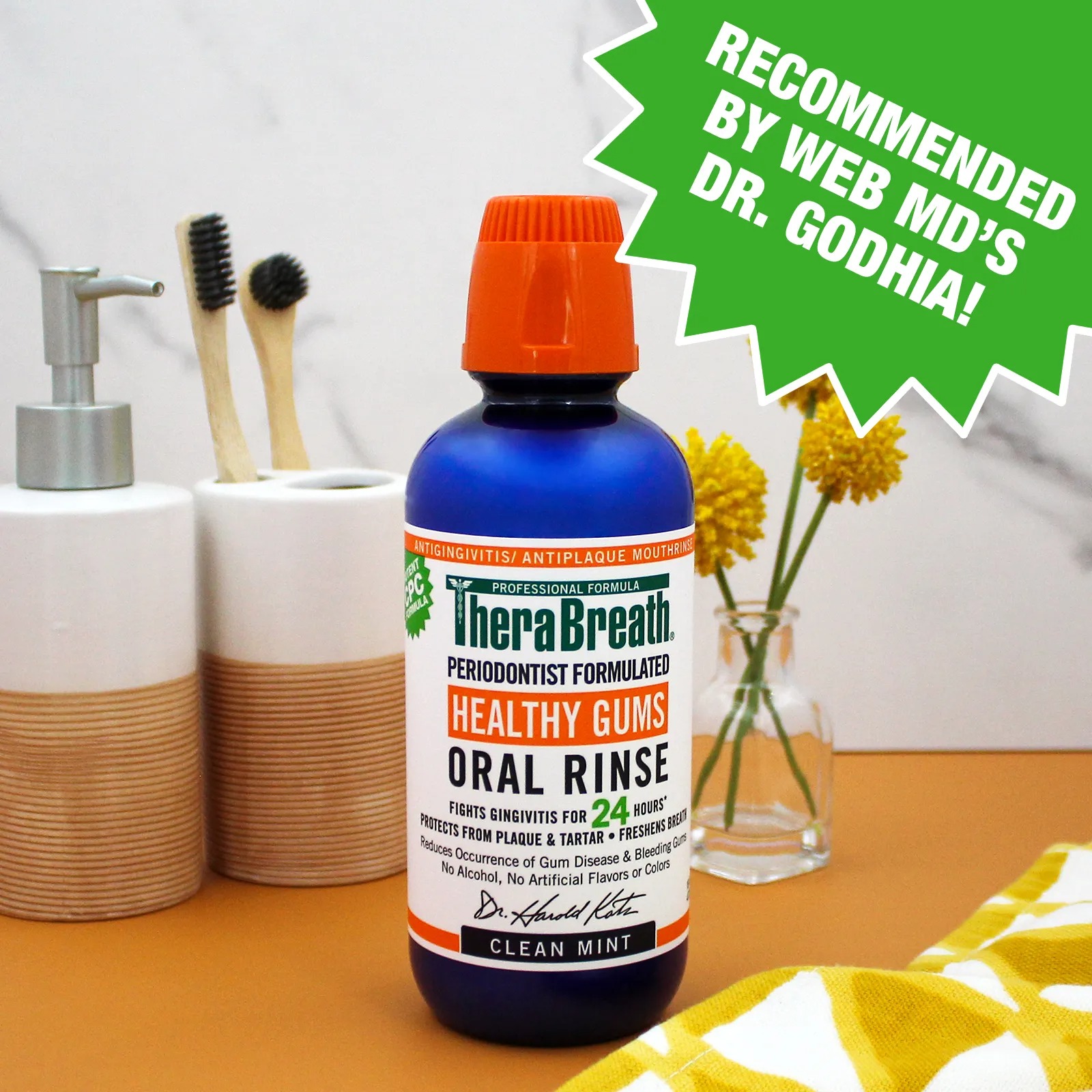 Clean Mint Therabreath Oral Rinse