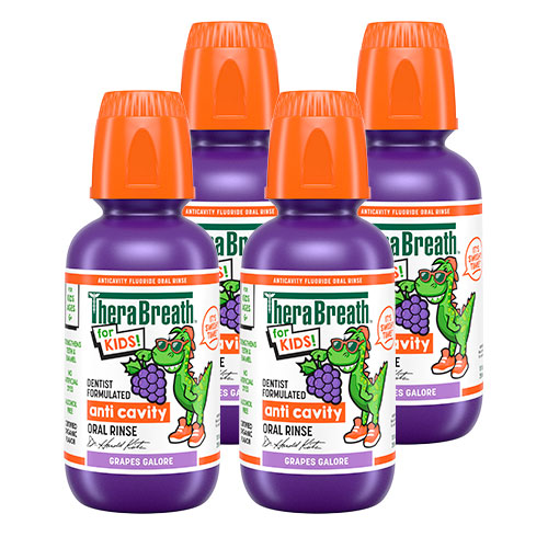 For Kids! Anti Cavity Oral Rinse - Grapes Galore, 10oz (4 pack)