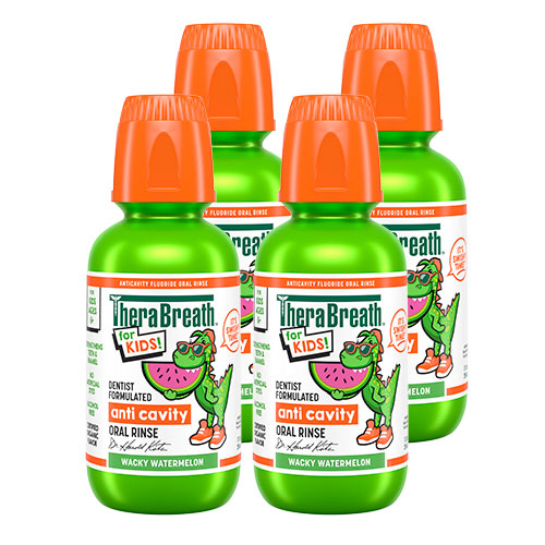 For Kids! Anti Cavity Oral Rinse - Wacky Watermelon, 10oz (4 Pack)