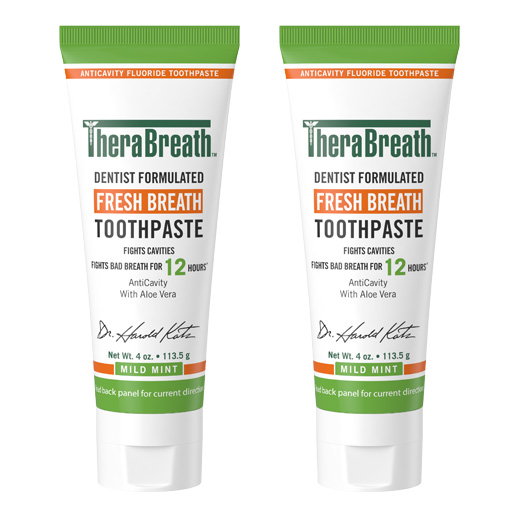 Fresh Breath Toothpaste - Mild Mint, 4oz (2-Pack)